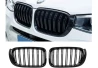 Přední maska ledvinky Double-line BMW X3/X4 F25/F26 2014-2018 FACELIFT černá na automobil