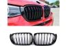 Přední maska ledvinky Double-line BMW X3/X4 F25/F26 2014-2018 FACELIFT černá na automobil