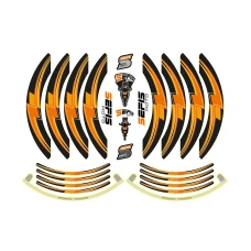 SEFIS PREMIUM ST 1 dvoudílné polepy na kola - oranžová SEFIS PREMIUM ST 1 dvoudílné polepy na kola - oranžová