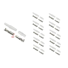 SEFIS sada Faston - kulatý konektor 4mm s izolací - samec a samice - 10 ks