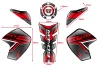 SEFIS TankPad set MT-09 Tracer červená pro motocykl