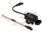 SEFIS UN10 1x USB-A a 1x USB-C  nabíječka / zásuvka s voltmetrem moto baterie pro motocykl