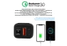 SEFIS UN10 1x USB-A a 1x USB-C  nabíječka / zásuvka s voltmetrem moto baterie pro motocykl