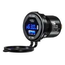 SEFIS USB-C PD 45W + USB-A QC 3.0 18W rychlonabíječka / zásuvka SEFIS USB-C PD 45W + USB-A QC 3.0 18W rychlonabíječka / zásuvka