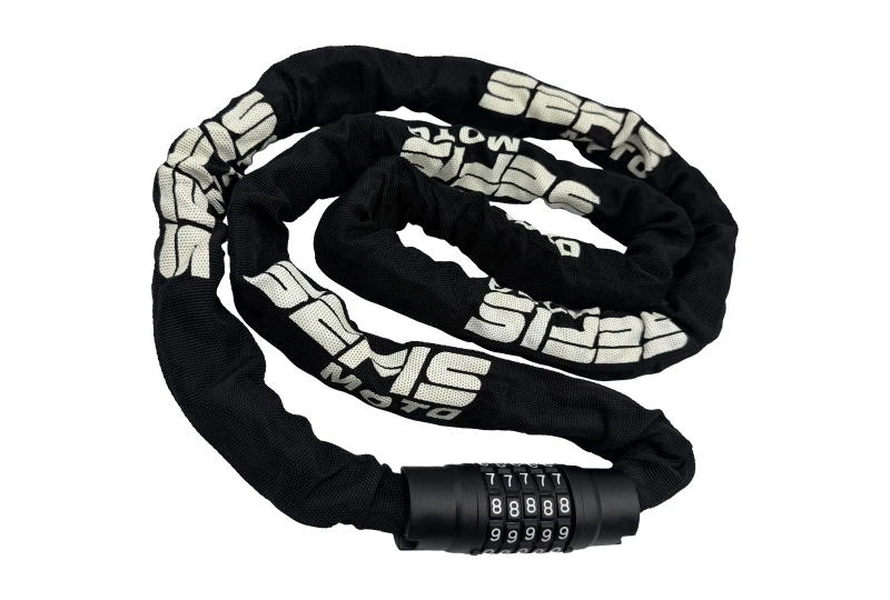 SEFIS kombinační zámek s řetězem 8mm 2M pro motocykl