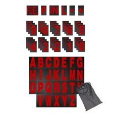 SEFIS tabulky abecedy a čísel k pitboardu červená