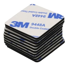 3M černá oboustranná samolepka 30x30mm 10ks