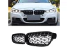 Přední maska ledvinky Diamond BMW 3 F30 F31 2012-2018 černá-chrom na automobil