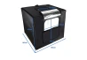SEFIS LED světelný fotostan - fotobox 60 x 60 x 60 cm pro domácnost