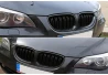 Přední maska ledvinky Double-line BMW 5 E60/61 2003-2010 černá na automobil