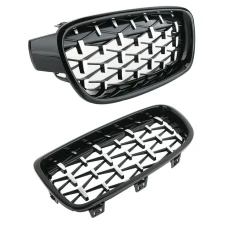 Přední maska ledvinky Diamond BMW 3 F30 F31 2012-2018 černá-chrom