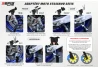 SEFIS D18 univerzální přední moto stojan - černý pro motocykl